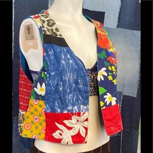 Vintage Handmade  Patchwork Women’s Vest